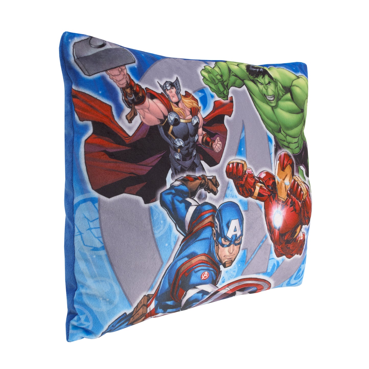 Marvel The Avengers I Am A Hero Blue, Green, and Red Decorative Toddler Pillow