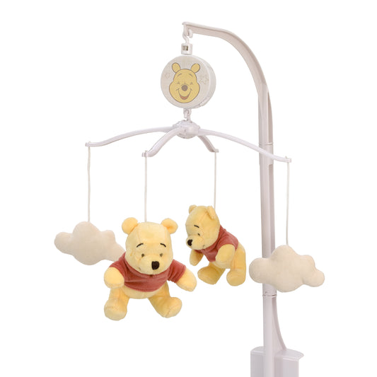 Disney Winnie the Pooh - Blustery Day Plush Clouds Musical Mobile