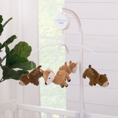 Little Love by NoJo National Park Brown, and Tan Bears, and Deer Plush Musical Mobile