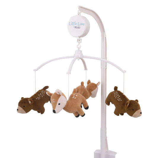 Little Love by NoJo National Park Brown, and Tan Bears, and Deer Plush Musical Mobile