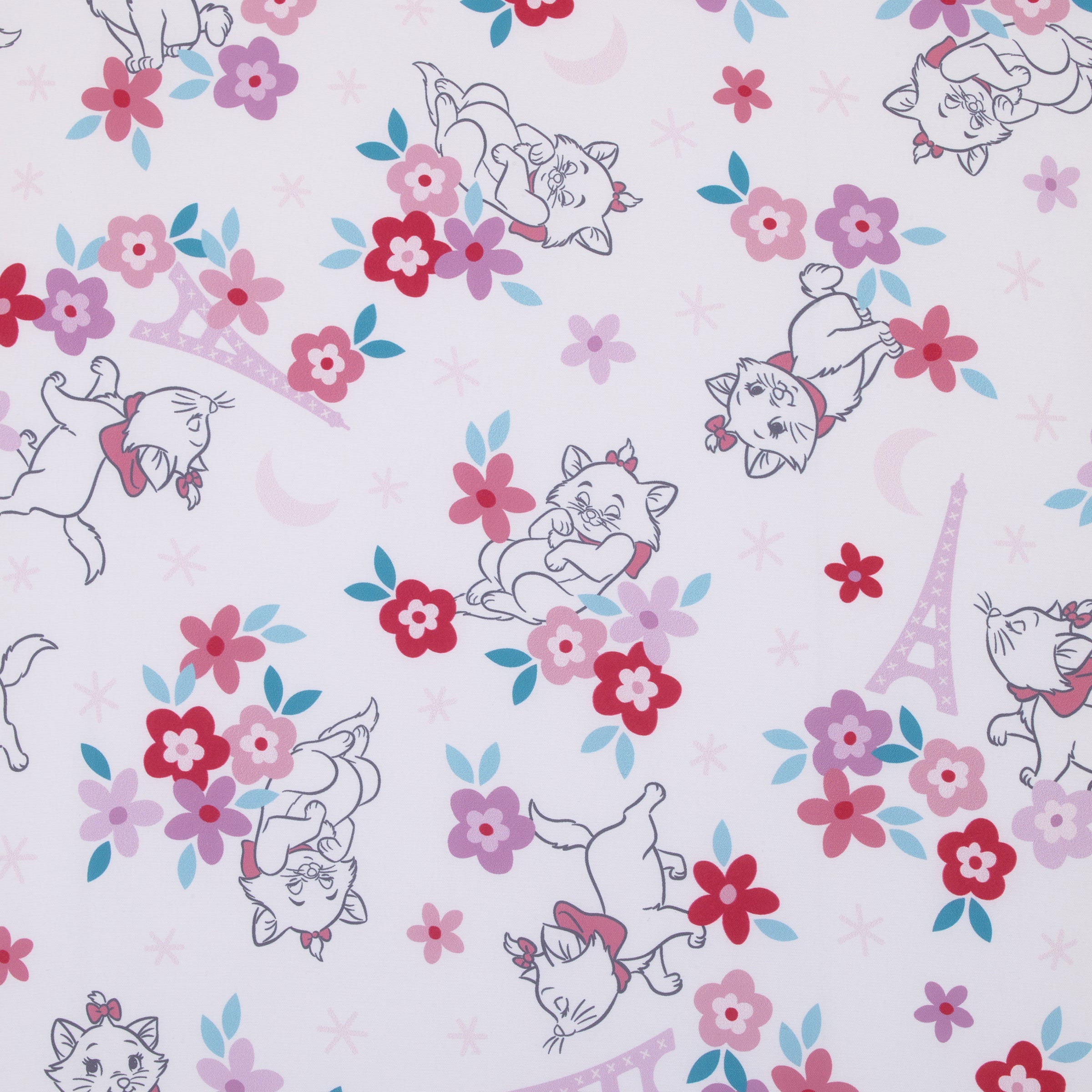 JFabrics Disney Aristocats Lichtroze dekbedovertrek en JFabrics Disney Aristocats Lichtroze dekbedovertrek en