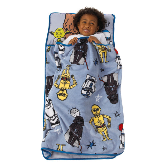 Star Wars Rule the Galaxy Blue, Grey, White Toddler Nap Mat