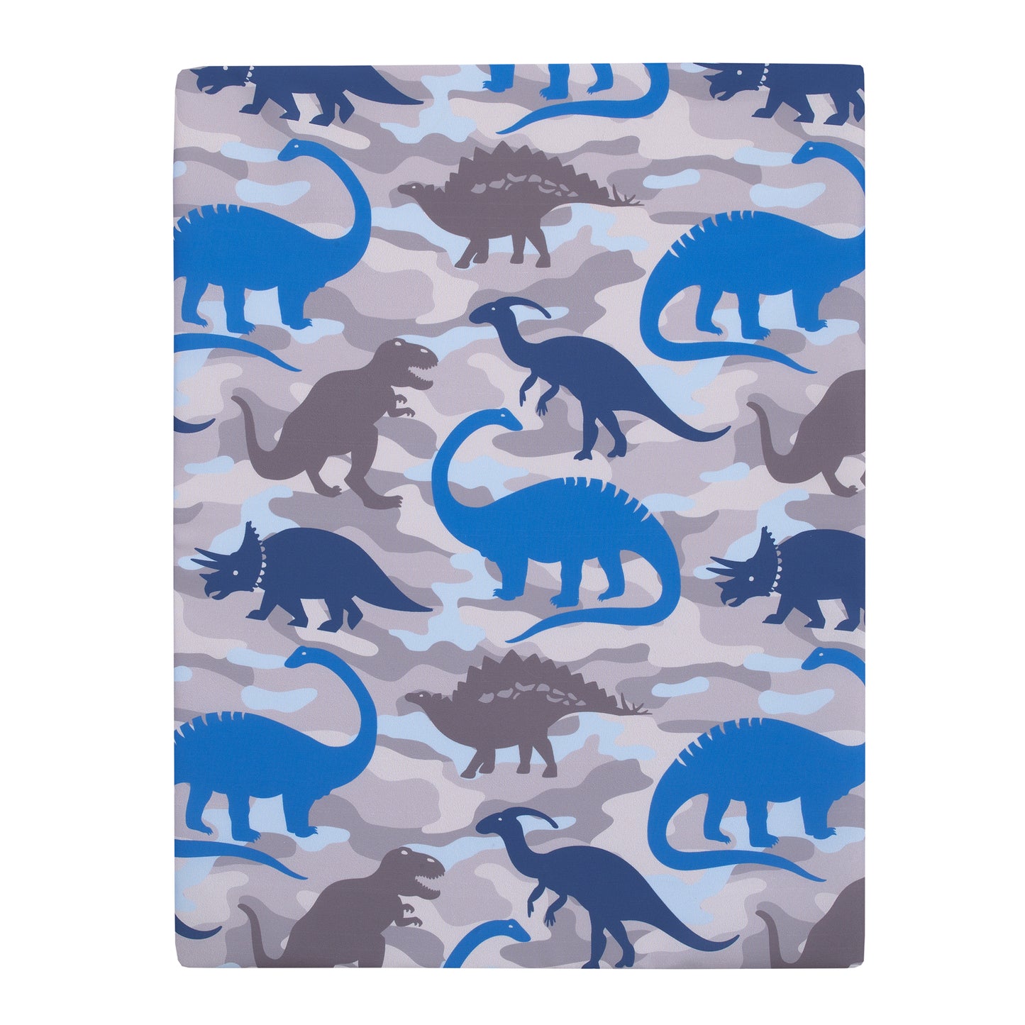 Everything Kids Dinosaur Blue and Grey Preschool Nap Pad Sheet
