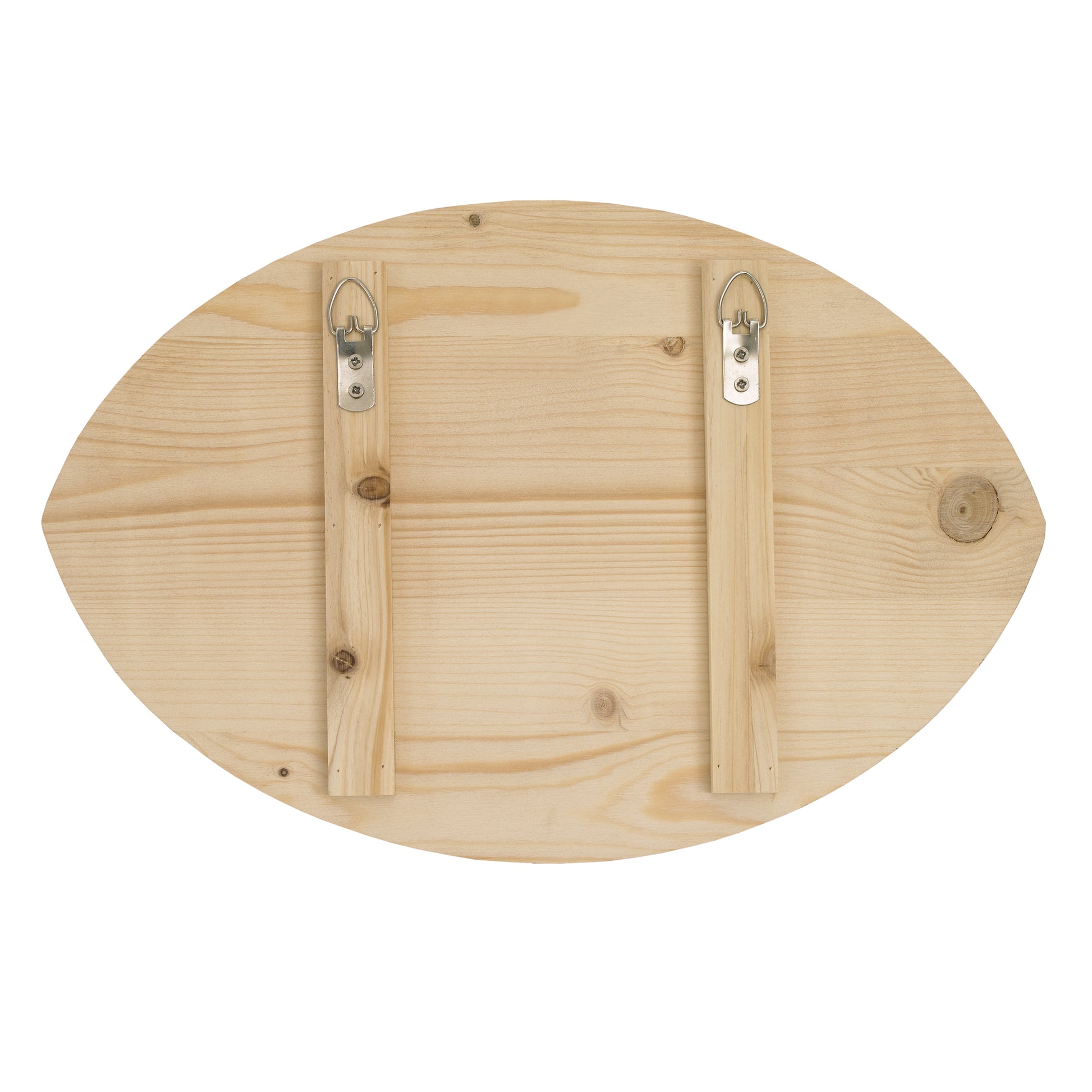 Little Love by NoJo Football Shaped Let's Play Brown and White Wood Wall Decor