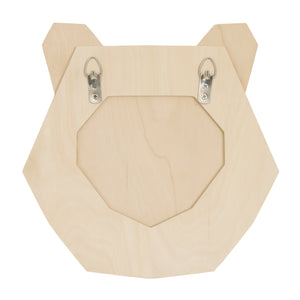 Little Love by NoJo Bear Head Layered Natural Wood Nursery Wall Decor