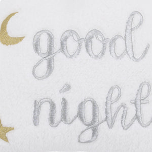 Little Love by NoJo White Cloud with Gold and Silver Embroidery 