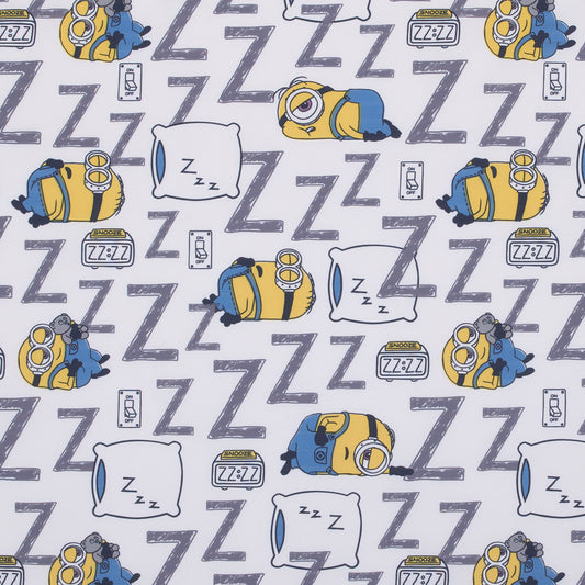Illumination Lazy Minions Club Gray, Blue, Yellow, and White Deluxe Easy Fold Toddler Nap Mat