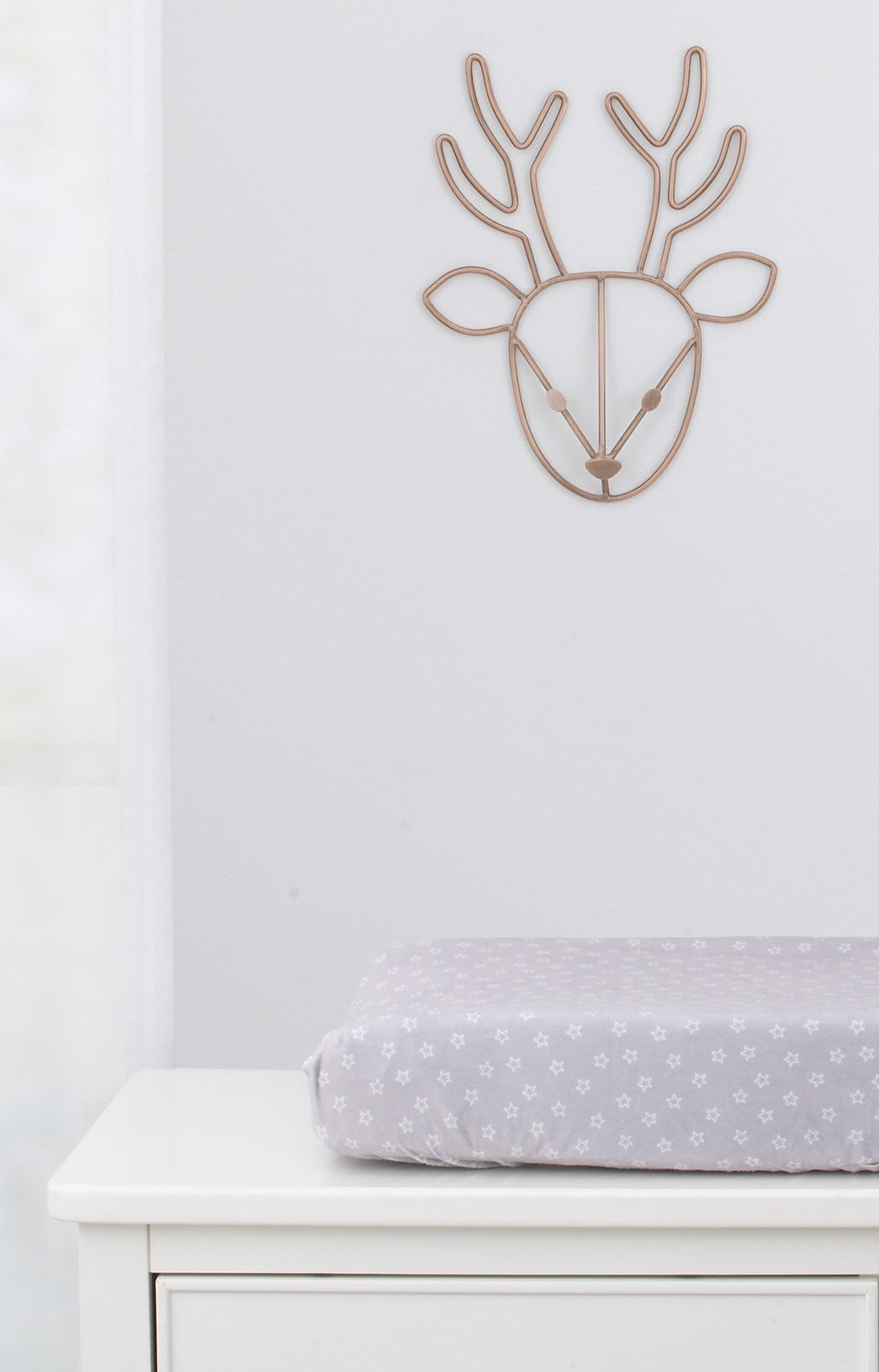 NoJo Deer Shaped Wire Nursery Wall Decor, Copper Finish