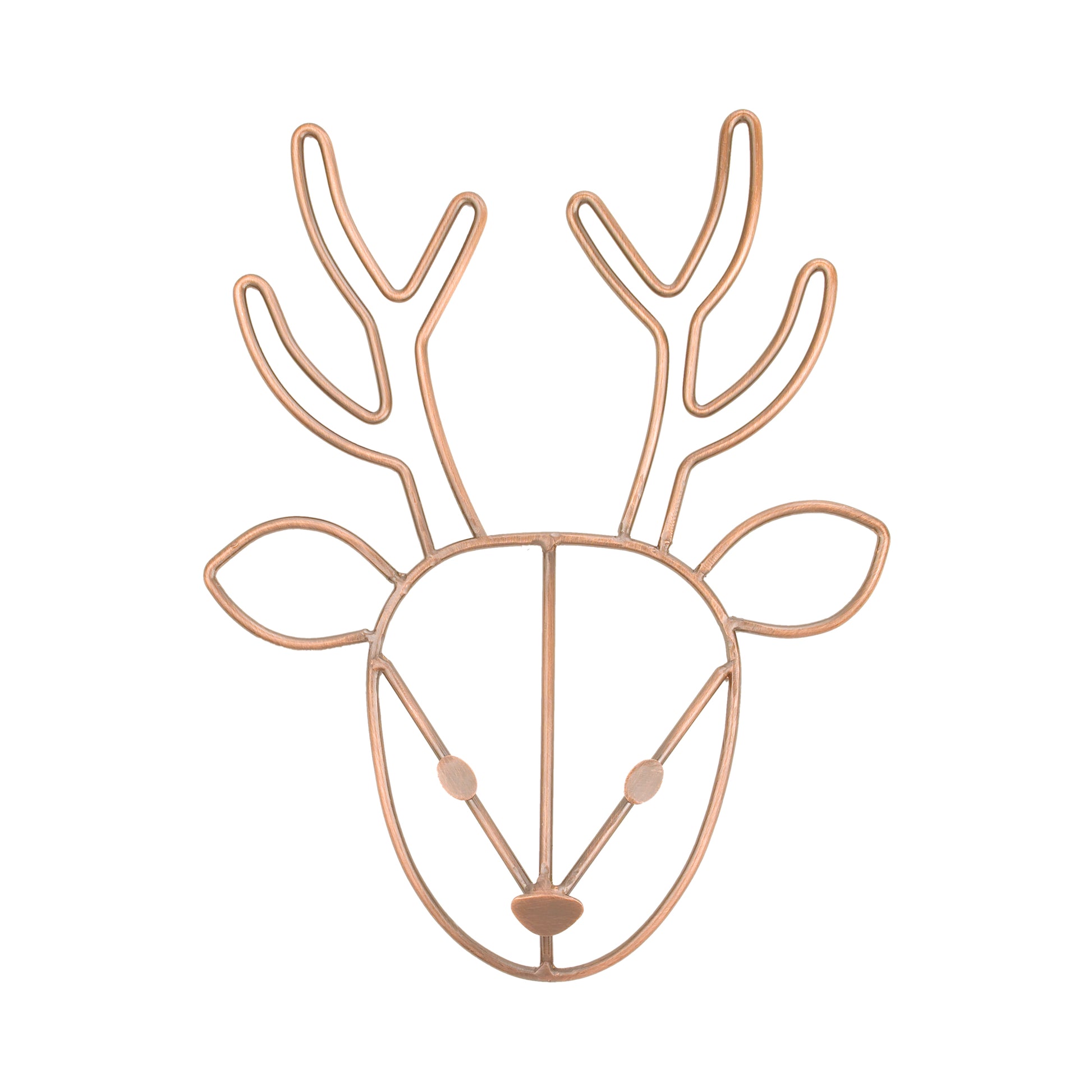 NoJo Deer Shaped Wire Nursery Wall Decor, Copper Finish