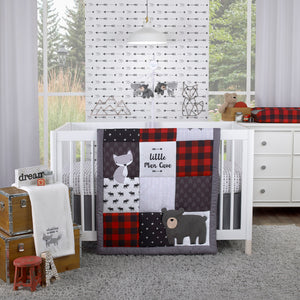 Little Love by NoJo Little Man Cave Ivory and Black Arrows Nursery Fitted Crib Sheet
