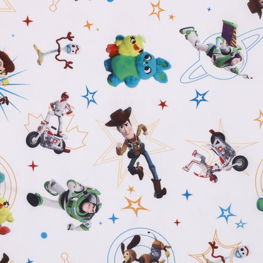 Disney Toy Story It's Play Time Blue, Green, and White, Woody, Buzz and The Toys Deluxe Easy Fold Toddler Nap Mat