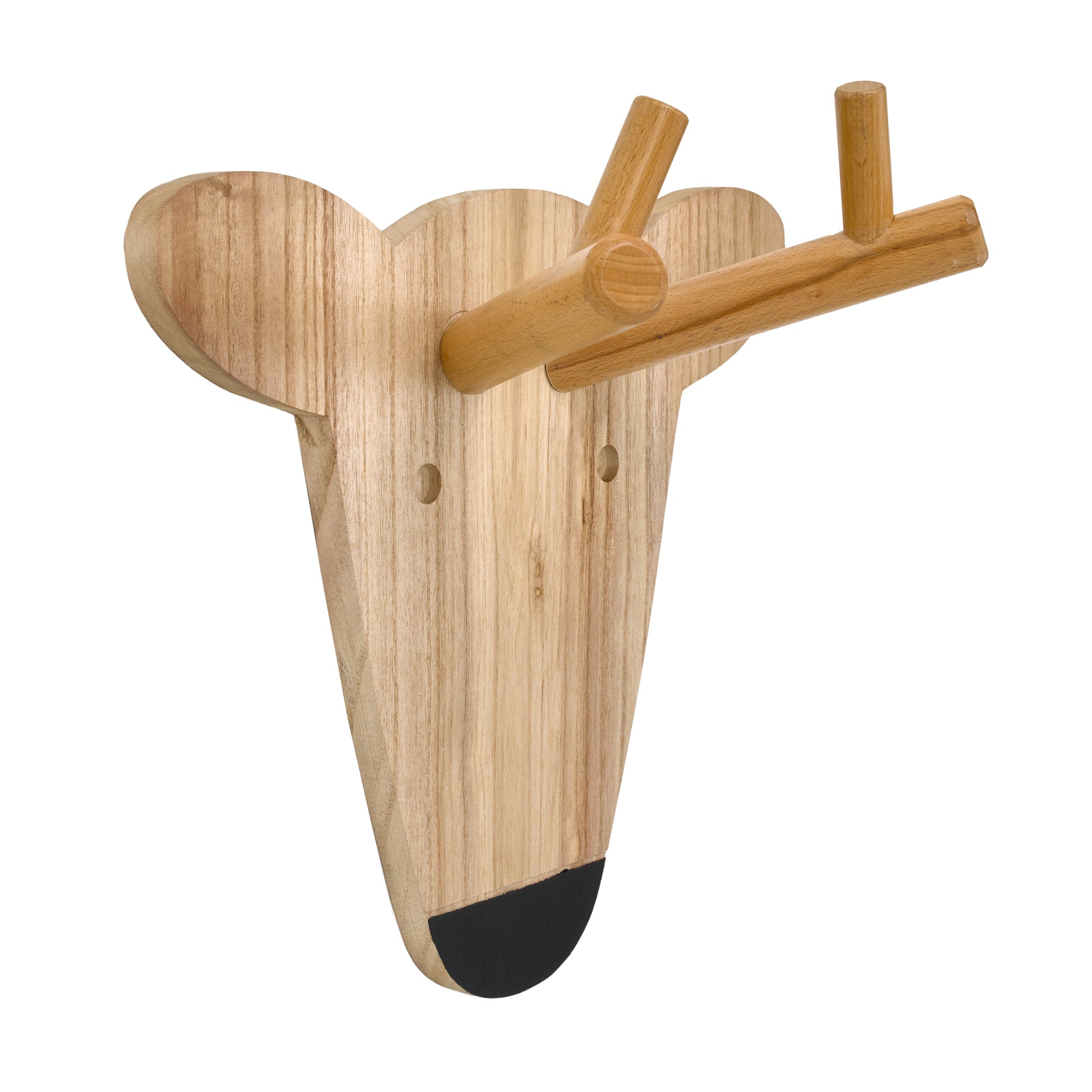 Little Love by NoJo Deer Head with Antlers Natural Wood Nursery Wall DÃƒÂ©cor