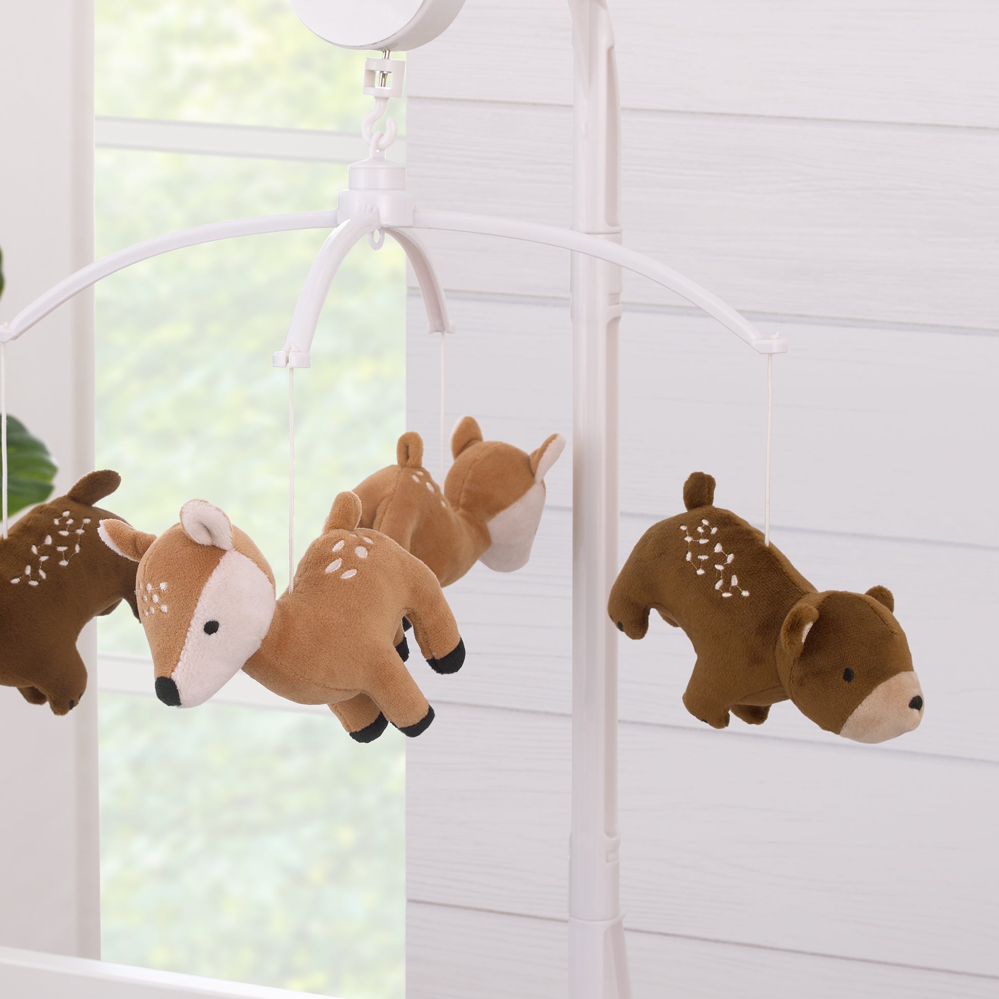 Little Love by NoJo National Park Brown, and Tan Bears, and Deer Plush Musical Mobile