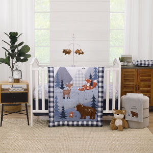 Little Love by NoJo National Park Brown, and Tan Bears, and Deer Plush Musical Mobile