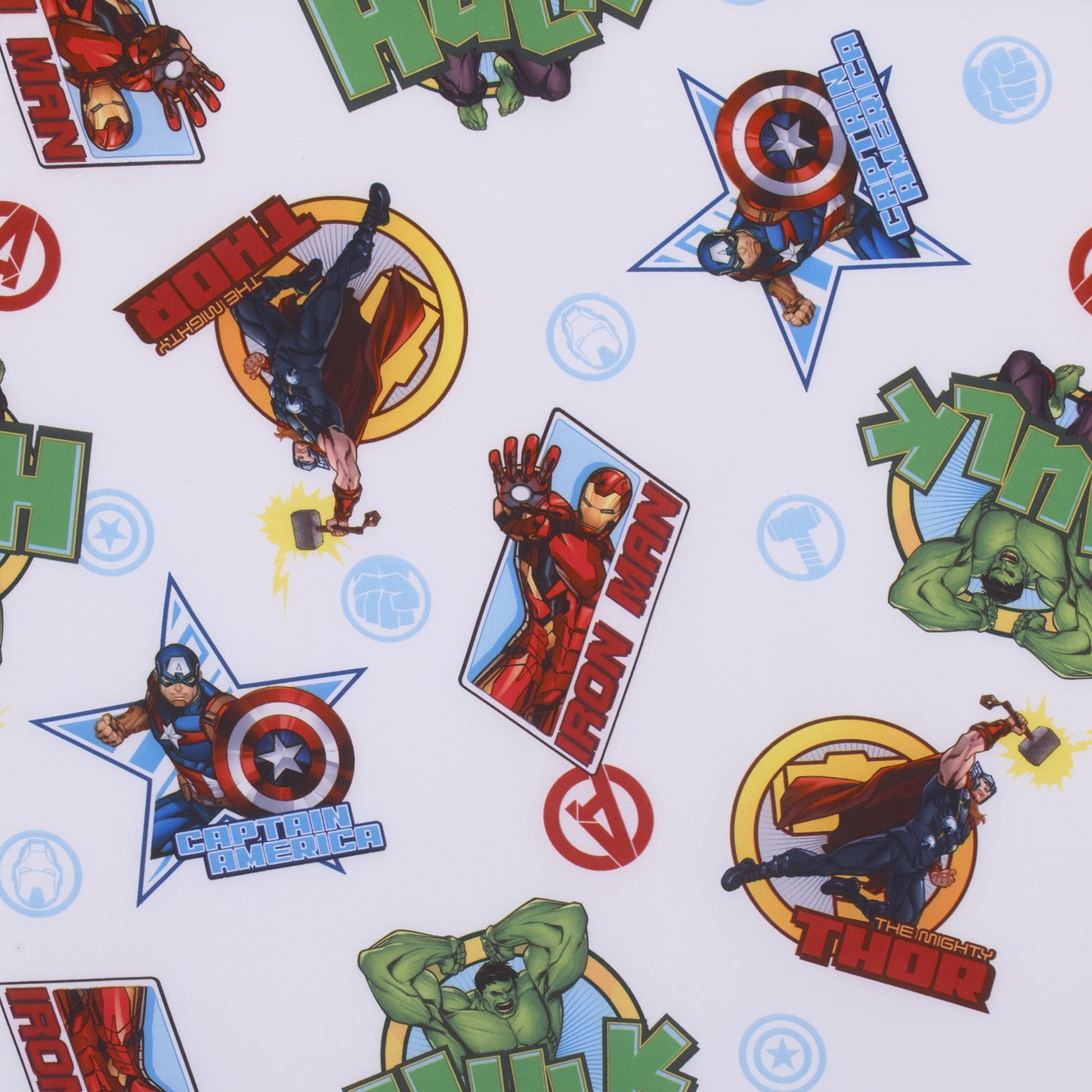 Marvel The Avengers I Am A Hero Blue, Green, Red, and Yellow Preschool Nap Pad Sheet