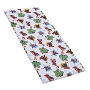 Marvel The Avengers I Am A Hero Blue, Green, Red, and Yellow Preschool Nap Pad Sheet