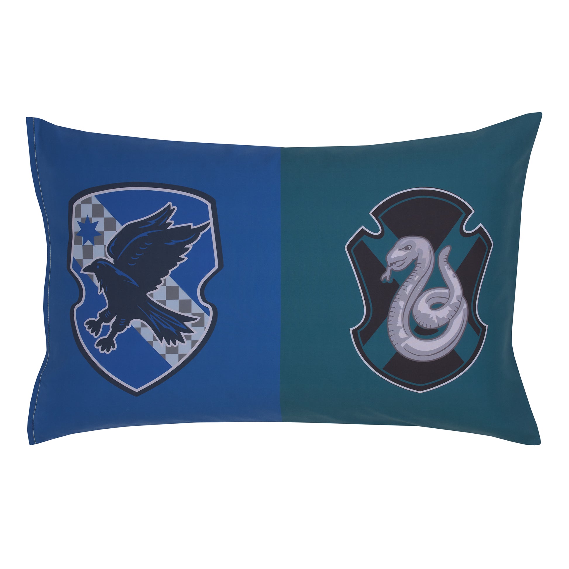 Warner Bros  Harry Potter Wizarding World Navy, Gold, and Burgundy 4 Piece Toddler Bed Set - Comforter, Fitted Bottom Sheet, Flat Top Sheet, and Reversible Pillowcase