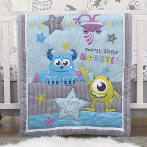 monsters inc bedroom set Disney Monsters, Inc. Cutest Little Monster 3 Piece Crib Bedding Set