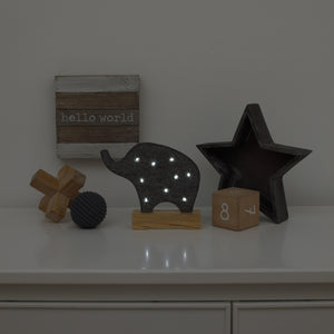 Little Love by NoJo Gray Elephant Lighted Nursery DÃƒÆ’Ã‚Â©cor