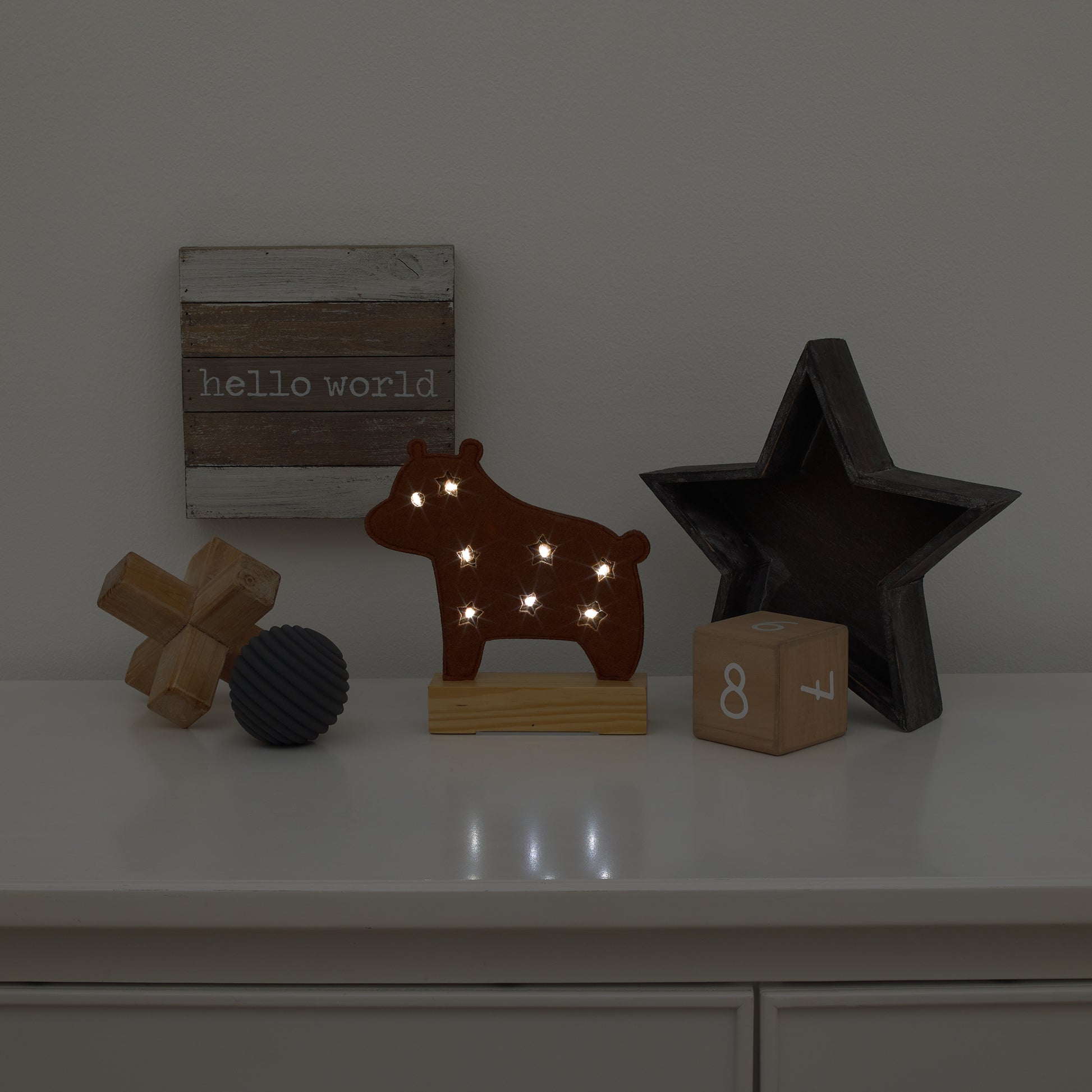 Little Love by NoJo Brown Bear Lighted Nursery DÃƒÆ’Ã‚Â©cor