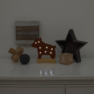 Little Love by NoJo Brown Bear Lighted Nursery DÃƒÆ’Ã‚Â©cor