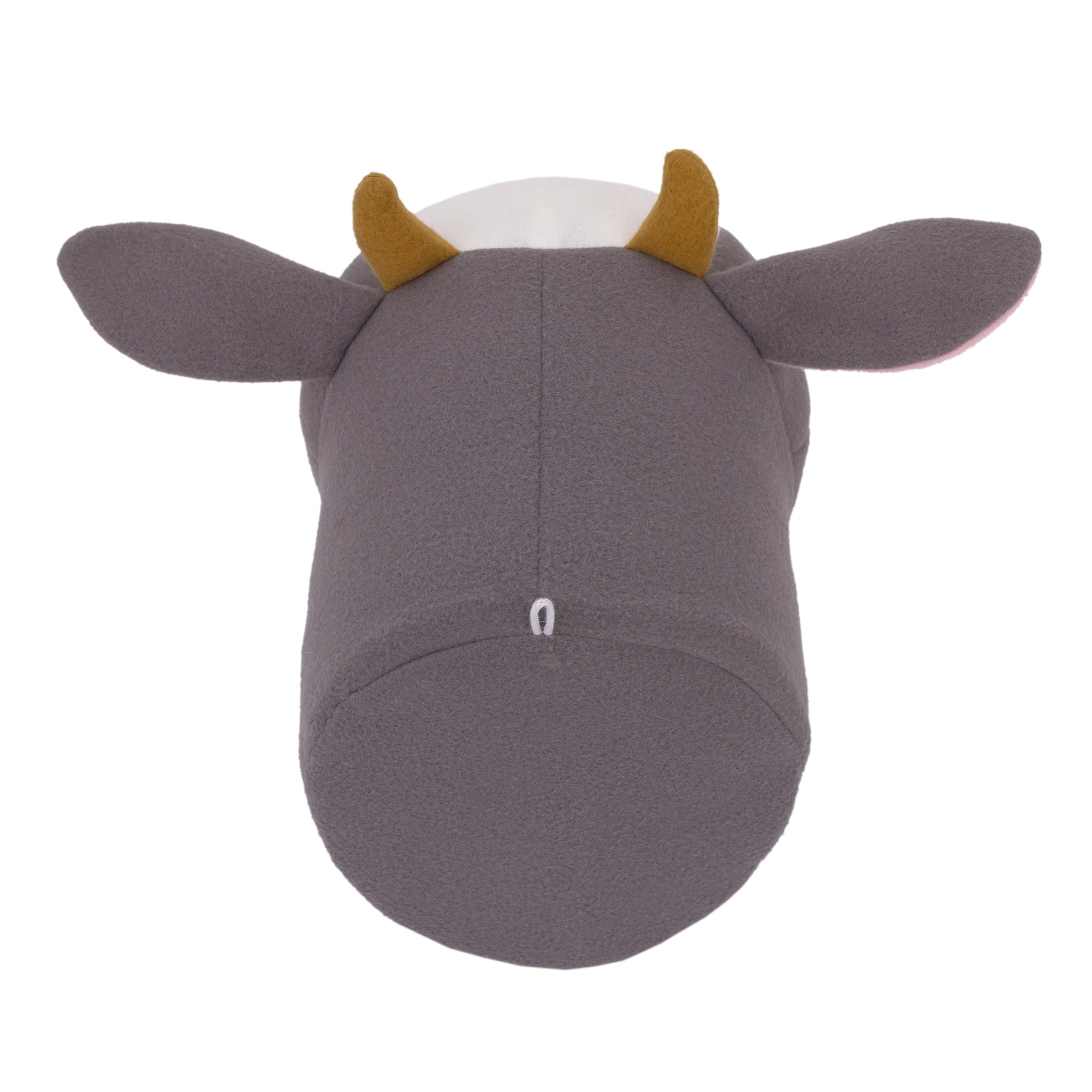 Little Love by NoJo Plush Fleece Grey and White Cow Head Wall DÃƒÆ’Ã‚Â©cor