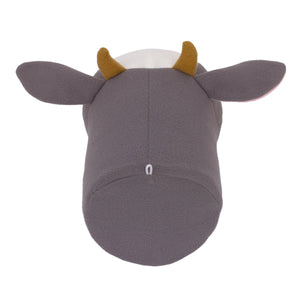Little Love by NoJo Plush Fleece Grey and White Cow Head Wall DÃƒÆ’Ã‚Â©cor