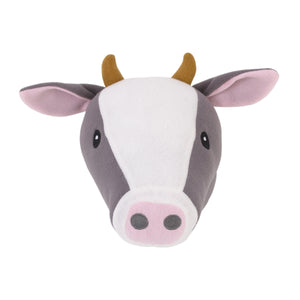 Little Love by NoJo Plush Fleece Grey and White Cow Head Wall DÃƒÆ’Ã‚Â©cor