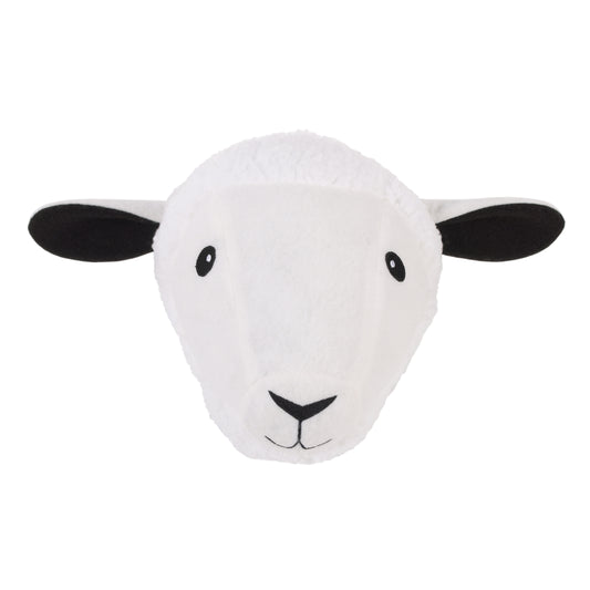 Little Love by NoJo Plush Fleece White Sheep Head Wall Decor