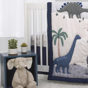 Little Love by NoJo Modern Roaming - Geometric Grey and White Fitted Crib Sheet