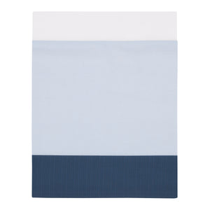 NoJo Explore Dream Discover Light Blue, Navy, Gray and Coral Ocean 4 Piece Nursery Crib Bedding Set - Comforter, 100% Cotton Fitted Crib Sheet, Crib Skirt and Nursery Organizer