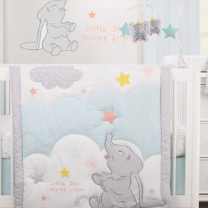 Disney Dumbo - Shine Bright Little Star Aqua, Grey and Yellow Musical Mobile