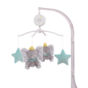 Disney Dumbo - Shine Bright Little Star Aqua, Grey and Yellow Musical Mobile