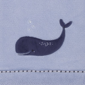 NoJo Seas The Day Blue Whale Super Soft Baby Blanket