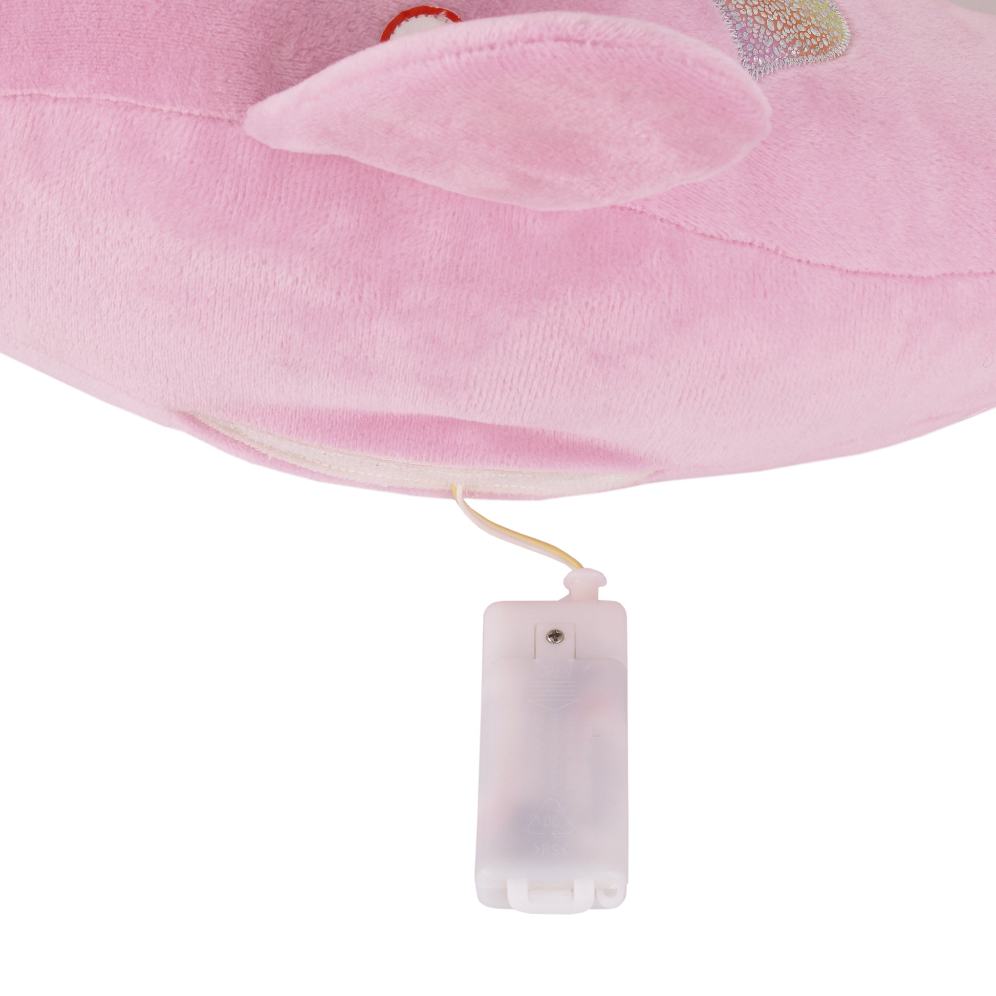 Little Love by NoJo Pink Narwhal Lighted Metallic Horn Plush Stuffed Animal