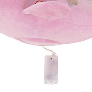 Little Love by NoJo Pink Narwhal Lighted Metallic Horn Plush Stuffed Animal