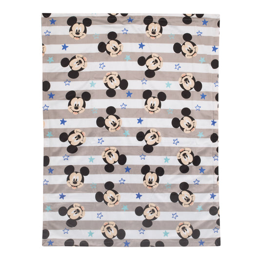 NoJo Disney Mickey Mouse Deluxe Reversible Baby Blanket