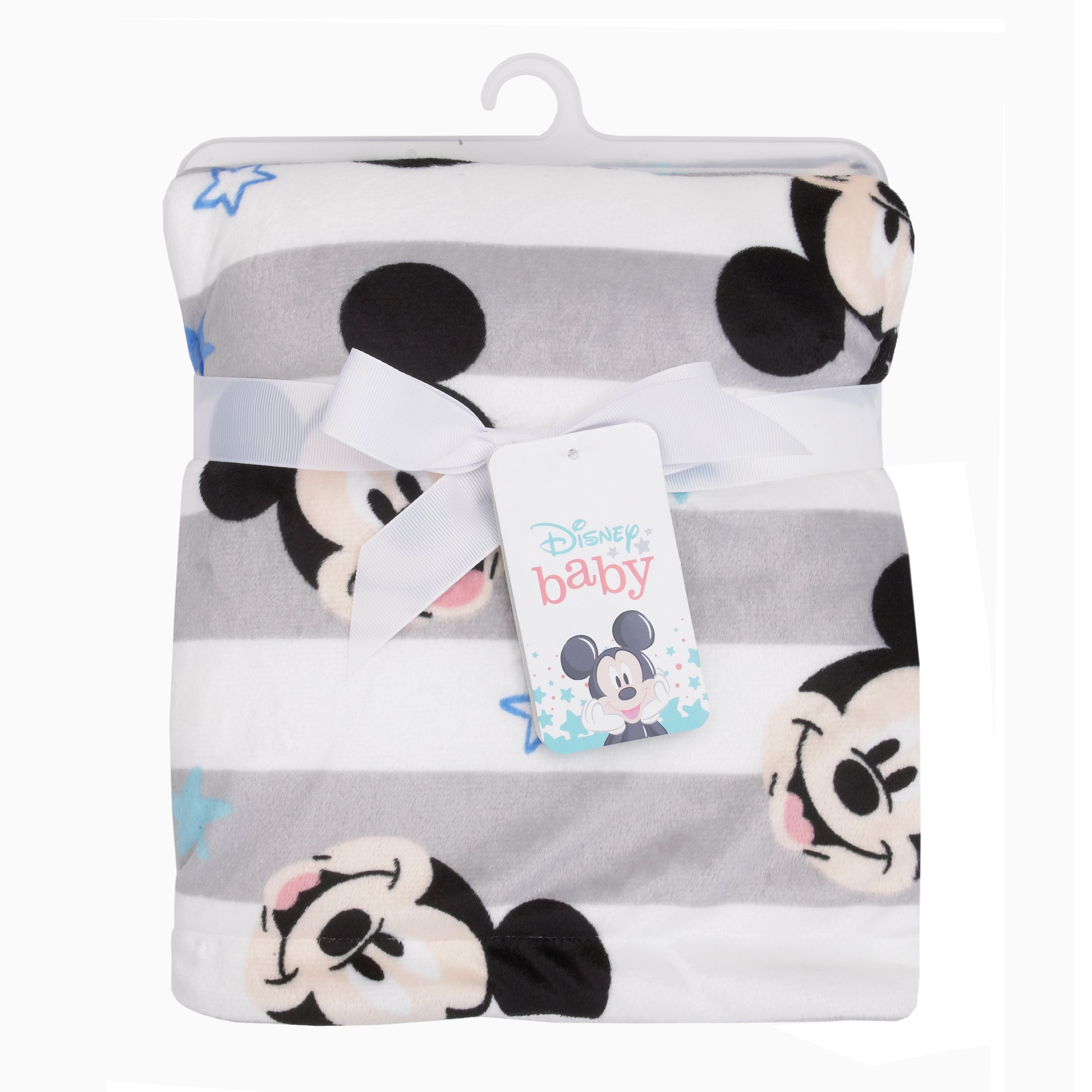 NoJo Disney Mickey Mouse Deluxe Reversible Baby Blanket
