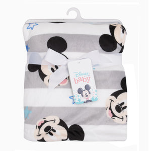 NoJo Disney Mickey Mouse Deluxe Reversible Baby Blanket