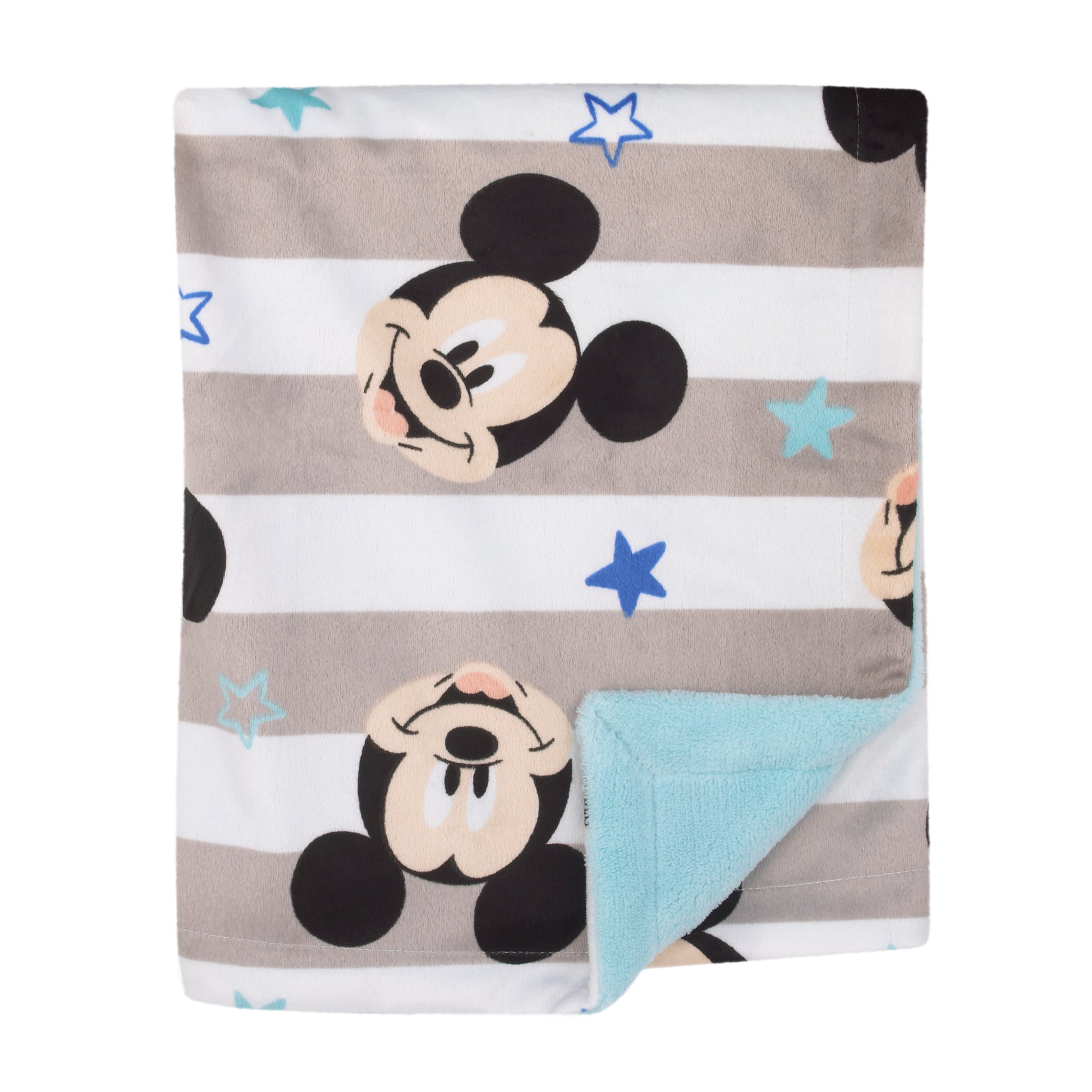 NoJo Disney Mickey Mouse Deluxe Reversible Baby Blanket