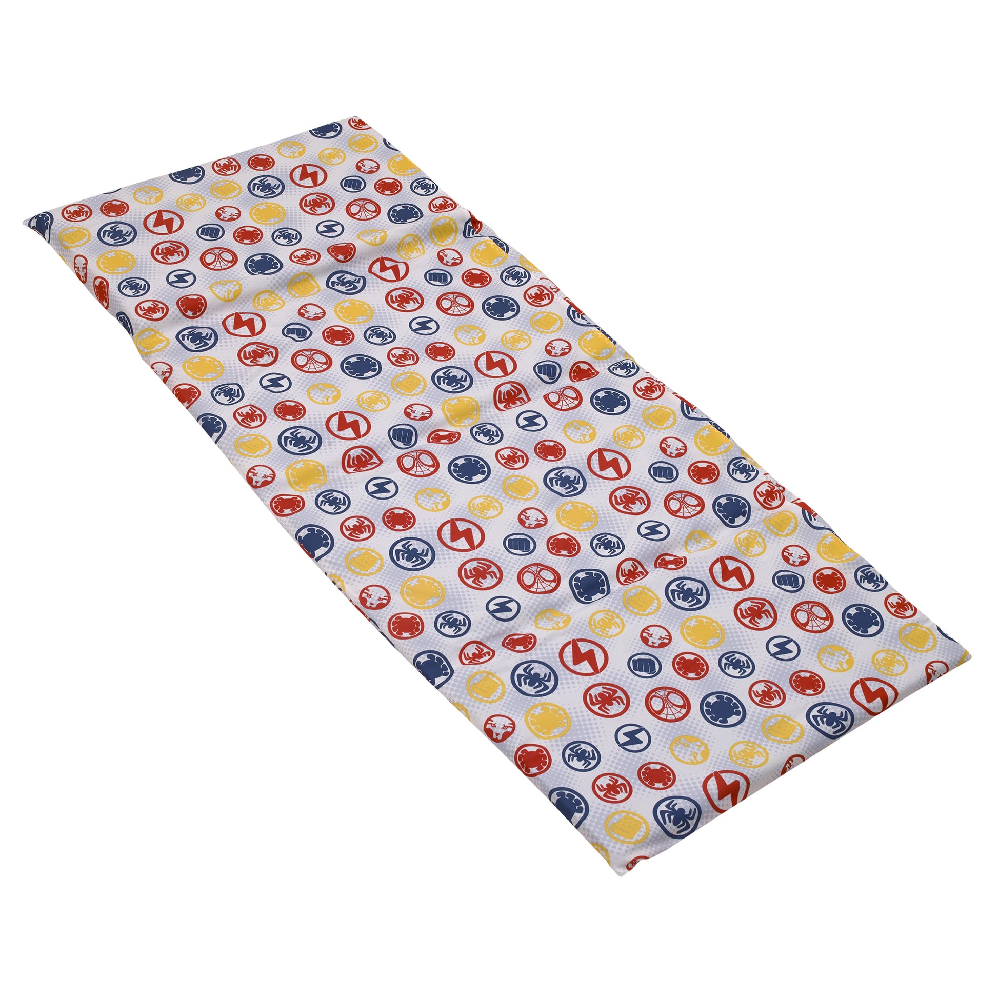 Marvel Spidey and His Amazing Friends Blue, Red, Yellow, and Green, Team Up Preschool Nap Pad Sheet