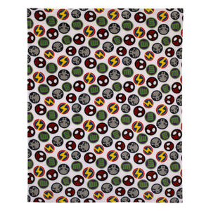 Marvel Spidey and His Amazing Friends Blue, Red, Yellow, and Green, Team Up Toddler Blanket