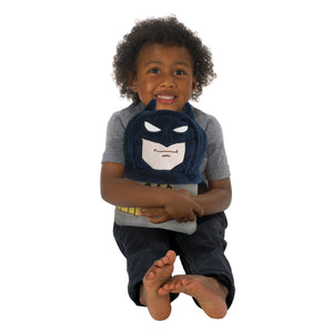 Warner Bros  Batman The Caped Crusader Navy, Gray and Yellow Batman Character Shaped Blanket