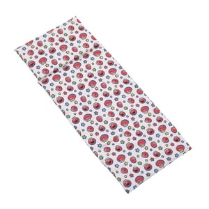 Sesame Street Elmo, Red, Blue, Yellow, Green and White with Stars Super Soft Preschool Nap Pad Sheet