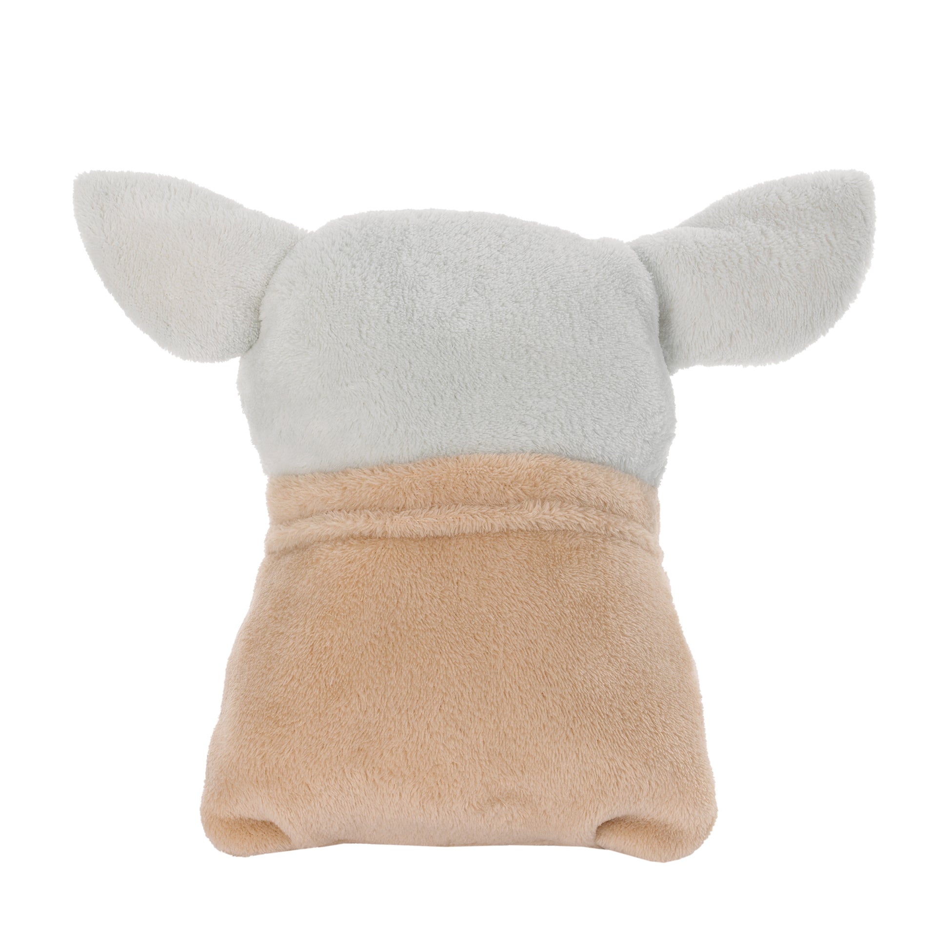 Star Wars The Mandalorian "The Child" Green, Tan Plush Character Toddler Blanket