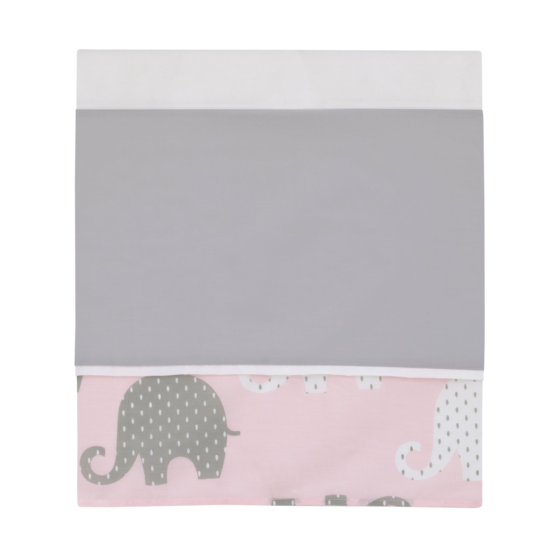 NoJo The Dreamer Pink and Grey Elephant Piece Nursery Crib