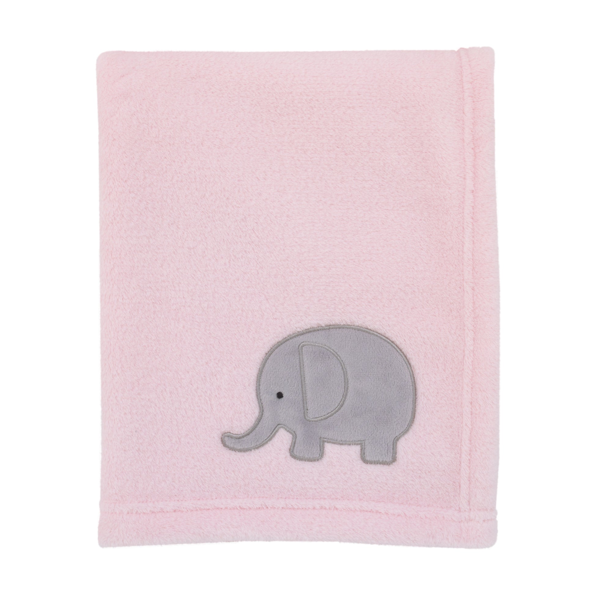 NoJo The Dreamer Pink and Grey Elephant 8 Piece Nursery Crib Bedding Set