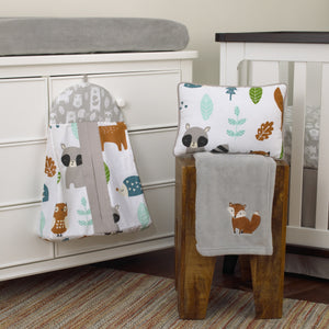 NoJo Dreamer Little Woodland Friends 8 Piece Nursery Crib Bedding Set
