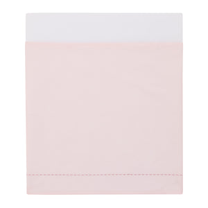 NoJo Farmhouse Chic Pink, Periwinkle, and White Floral, Stripes, Gingham, and Velvet 'Bundle of Sweetness' 4 Piece Nursery Crib Bedding Set - Comforter, 100% Cotton Fitted Crib Sheet, Crib Skirt, and Storage
