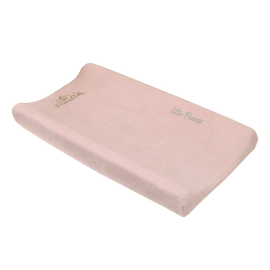 Disney Princess Enchanting Dreams Pink with Embroidered Gold Crown Super Soft Changing Pad Cover
